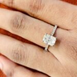 2 Carat F Color VS1 Clarity IGI Certified Emerald Cut CVD Diamond Solitaire Engagement Ring 14k Yellow Gold RE245 photo review