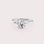 1.98 CT IGI Certified Round cut CVD Diamond,14KT White Gold Solitaire Ring RE665