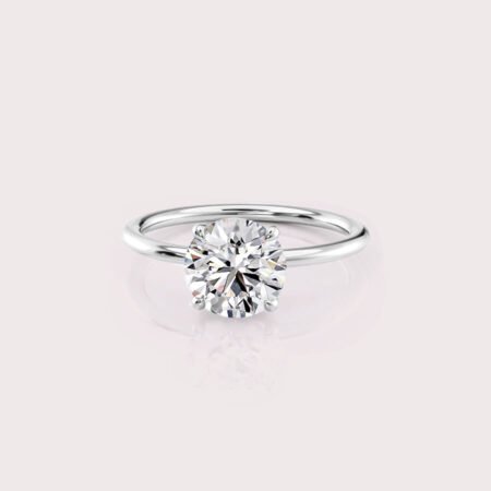 1.98 CT IGI Certified Round cut CVD Diamond,14KT White Gold Solitaire Ring RE665