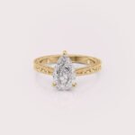 Pear Shaped Yellow Gold Vintage Ring