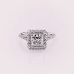 Princess Cut White Gold Engagement Ring