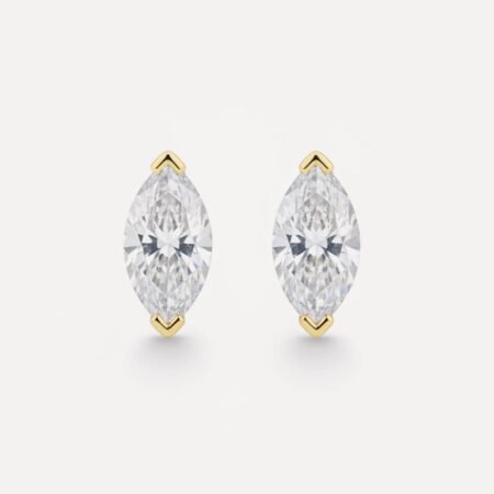2CTW Marquise Diamond Stud Earrings in 14K Gold