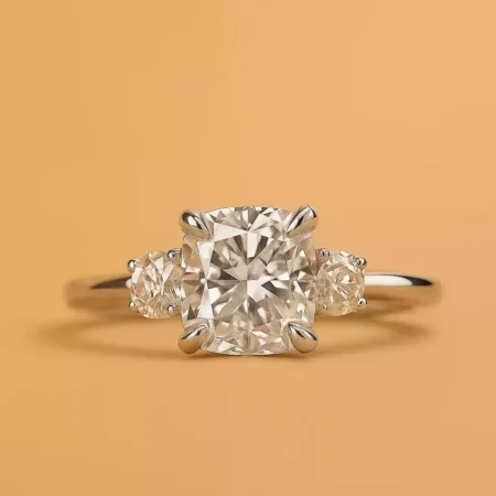 Meghan Markle Inspired - The Three-Stone Ring - Lab Grown Diamonds Ring 14K Gold