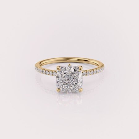 Yellow Gold Luna Pave Ring