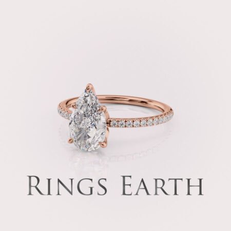 Pear Lab Diamond Engagement Ring