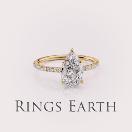 Pear Lab Diamond Engagement Ring