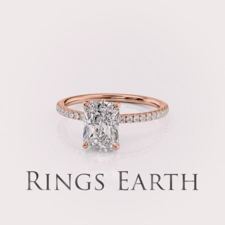 Radiant Lab Diamond Engagement Ring