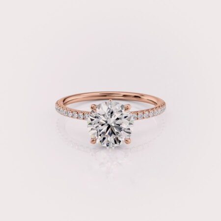 Round Lab Diamond Engagement Ring