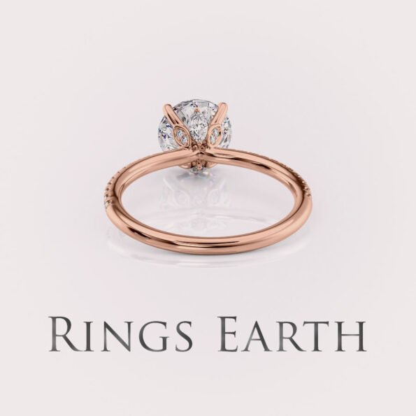 Round Lab Diamond Engagement Ring