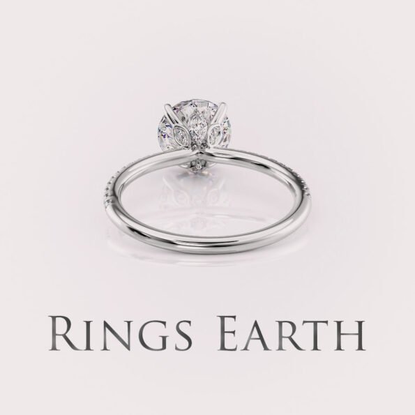 Round Lab Diamond Engagement Ring