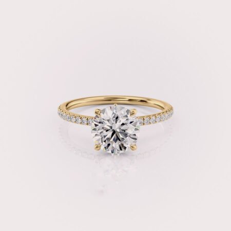 Round Lab Diamond Engagement Ring