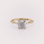 2CT Cushion Lab Diamond Ring