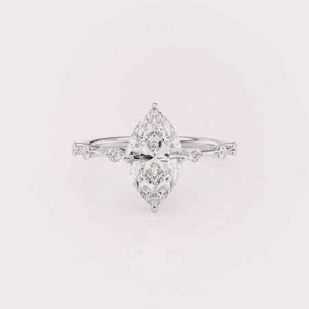 2CT Marquise Lab Diamond Ring