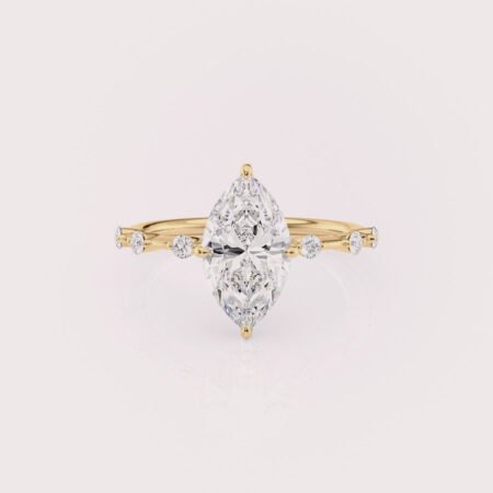 2CT Marquise Lab Diamond Ring