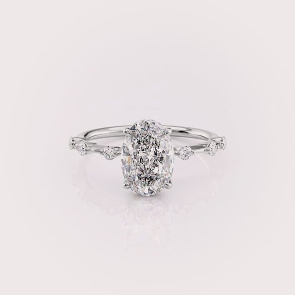 1.5CT Oval Lab Diamond Ring