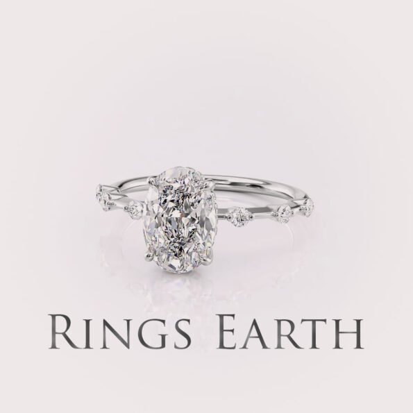 1.5CT Oval Lab Diamond Ring