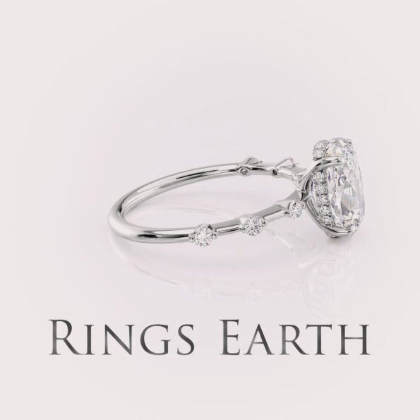 1.5CT Oval Lab Diamond Ring