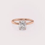 2.5CT Elongated Cushion Lab Diamond Ring