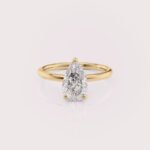 1ct Pear Lab Diamond Engagement Ring