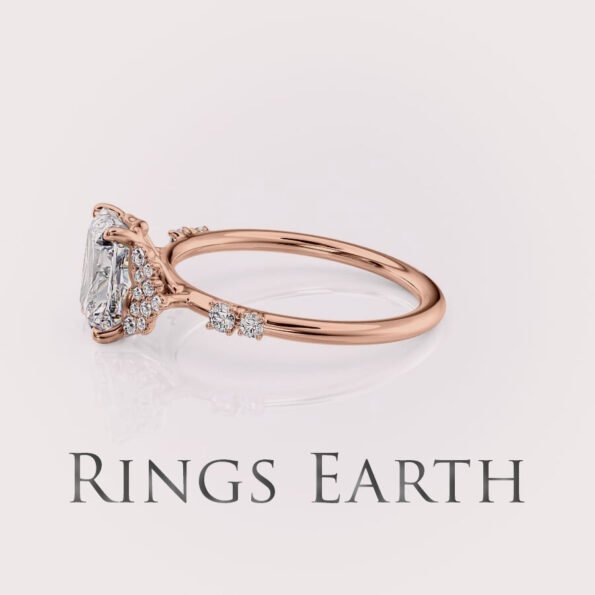 rose gold engagement ring