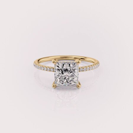 lab diamond engagement ring