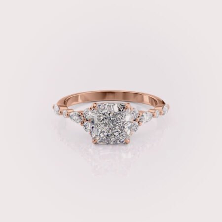 lab diamond engagement ring