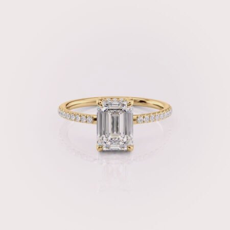 lab diamond engagement ring