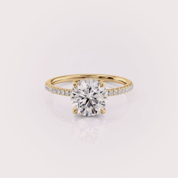 lab diamond engagement ring