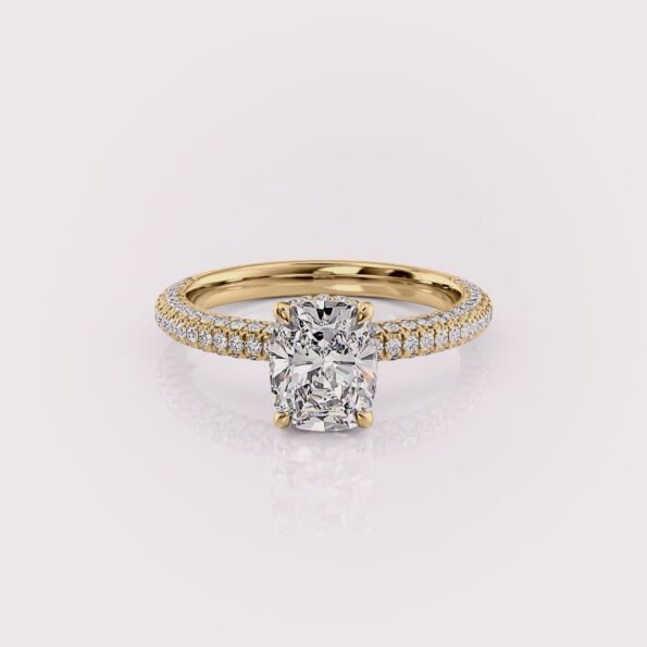 lab diamond engagement ring