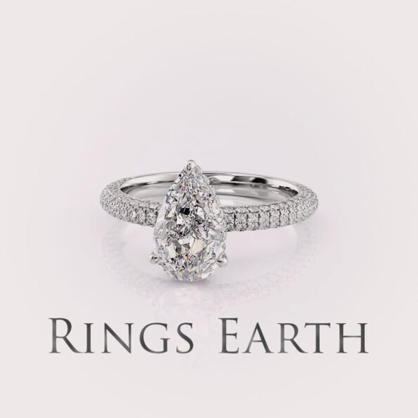 lab diamond engagement ring