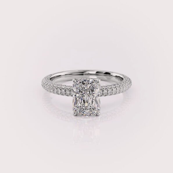 lab diamond engagement ring