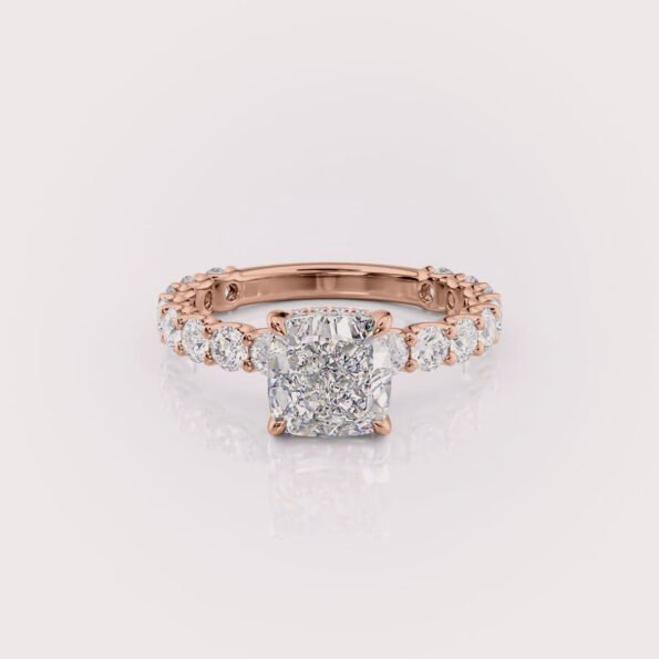 lab diamond engagement ring