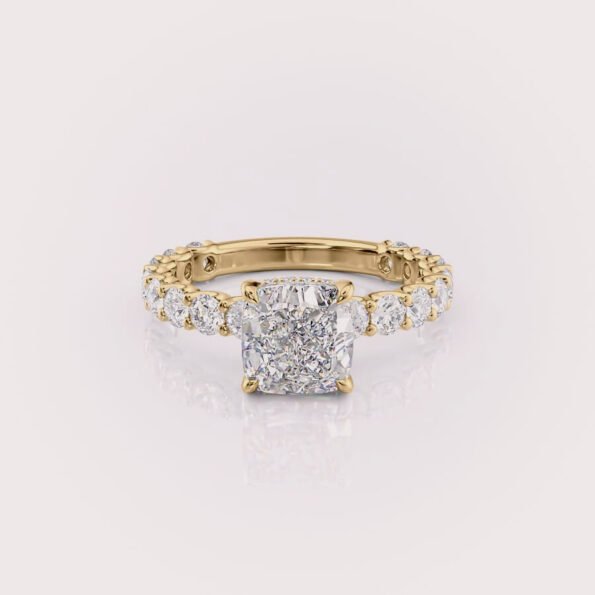 lab diamond engagement ring