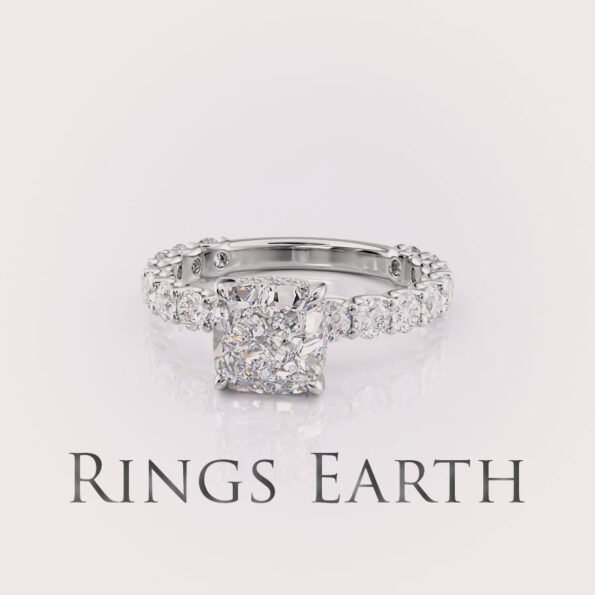 lab diamond engagement ring