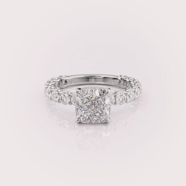 lab diamond engagement ring