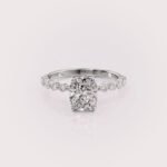 Elongated Cushion Lab Diamond Engagement Ring