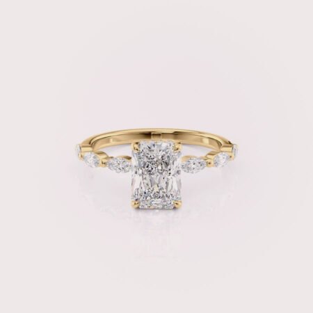 radiant cut engagement ring