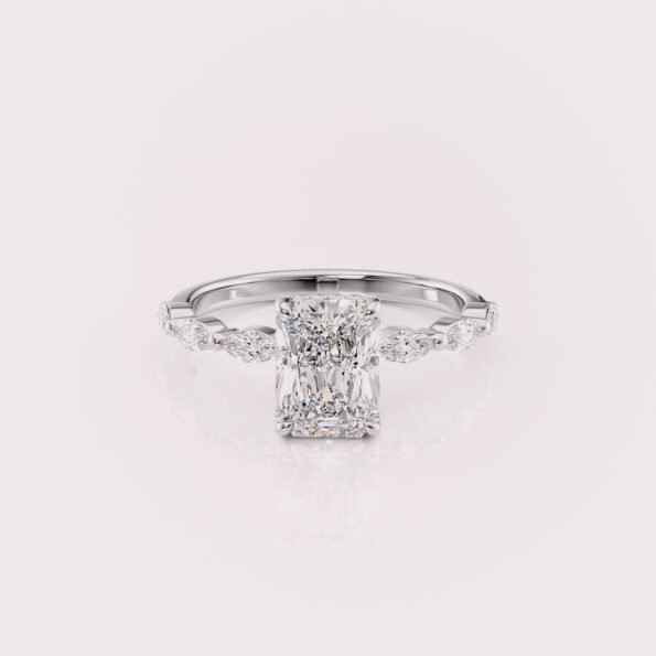 radiant cut engagement ring