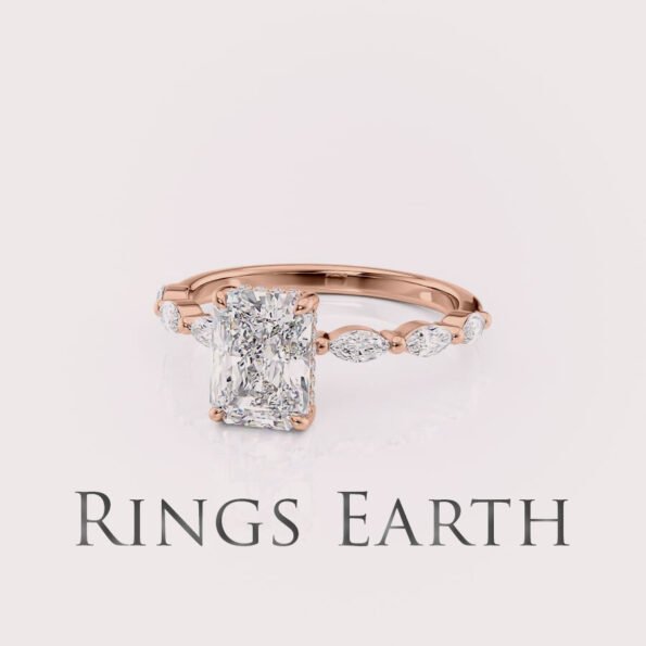 radiant cut engagement ring