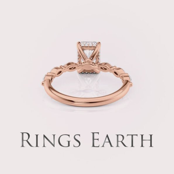 radiant cut engagement ring