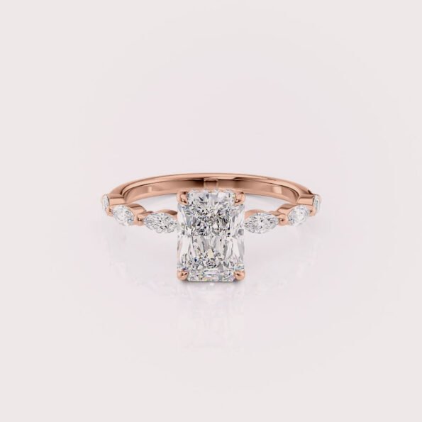 radiant cut engagement ring