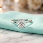 1.5 Carat Elongated Cushion Cut Lab Grown Diamond Engagement Ring in 14K White Gold – EF Color VS1 Clarity – Certified Ethical Fine Jewelry
