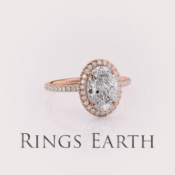 oval cut diamond engagement ring