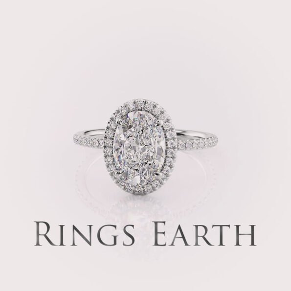 oval cut diamond engagement ring