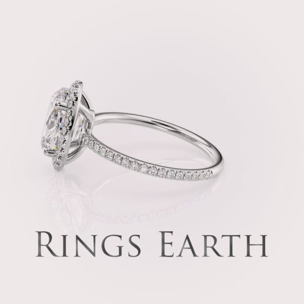 oval cut diamond engagement ring