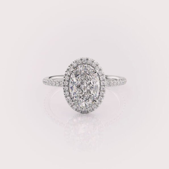 oval cut diamond engagement ring