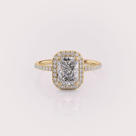 radiant cut diamond engagement ring