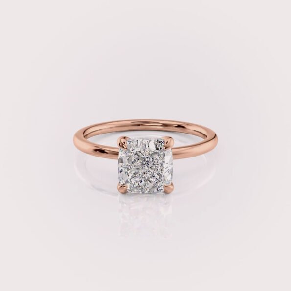 cushion cut diamond engagement ring