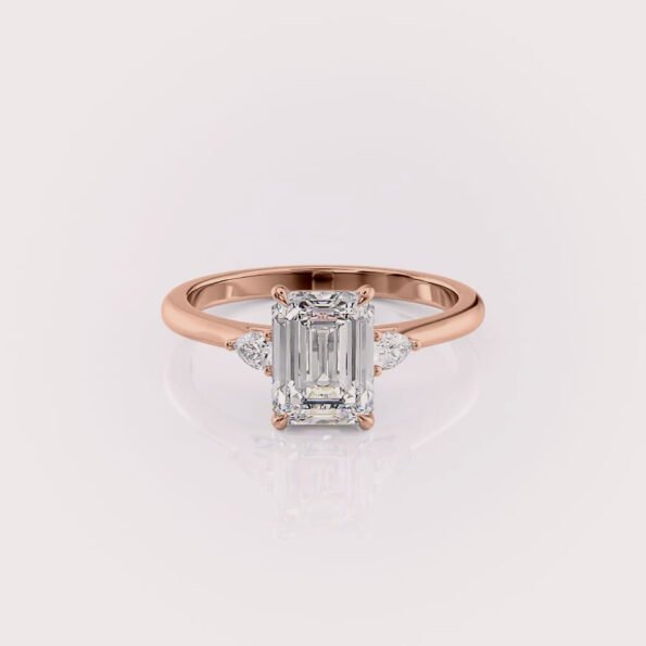 2.5ct Elongated Cushion Lab Diamond Ring