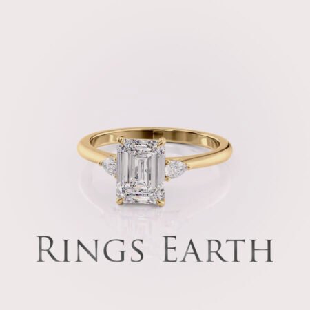 2.5ct Elongated Cushion Lab Diamond Ring